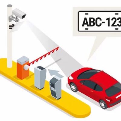 Cámara con IA detectando vehículo en portería
